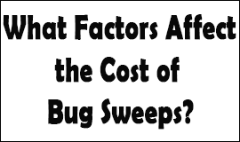Bug Sweeping Cost Factors in Middleton